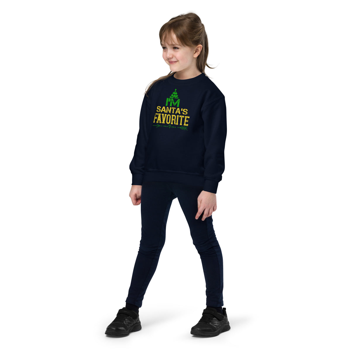 I'm Santa's Favorite Christmas Kids Sweatshirt