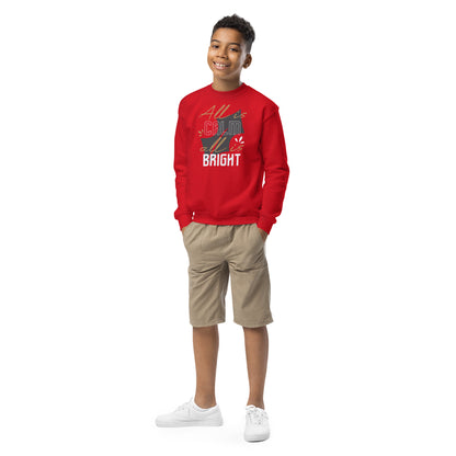 All Is Calm, All Is Bright Christmas Kids Sweatshirt
