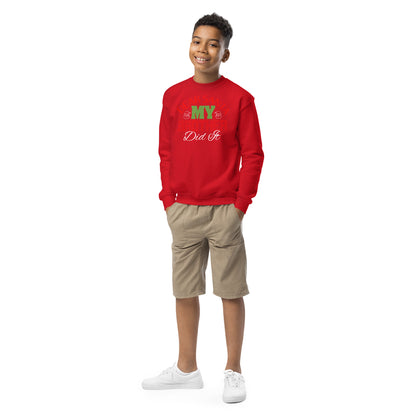 Dear Santa, My Brother Did It Christmas Kids Sweatshirt