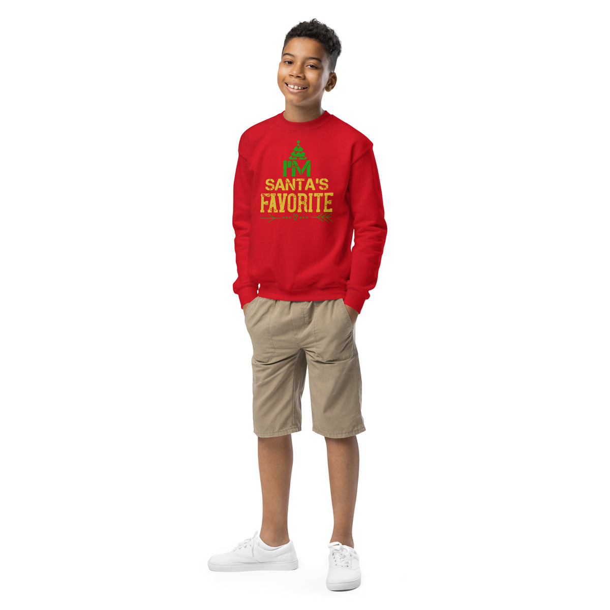 I'm Santa's Favorite Christmas Kids Sweatshirt