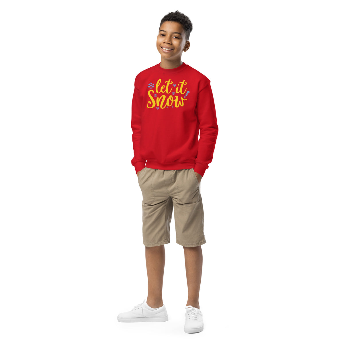 Let It Snow Christmas Kids Sweatshirt