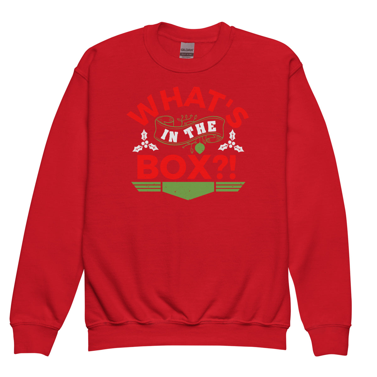 What's in the Box Christmas Kids Sweatshirt