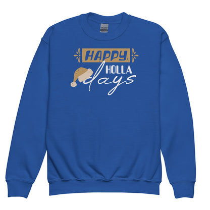 Happy Holla Days Christmas Kids Sweatshirt