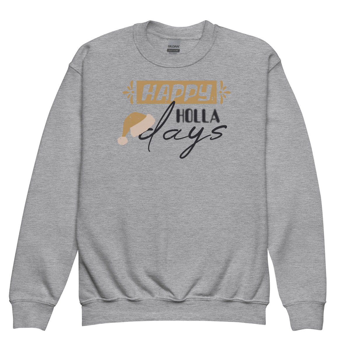 Happy Holla Days Christmas Kids Sweatshirt