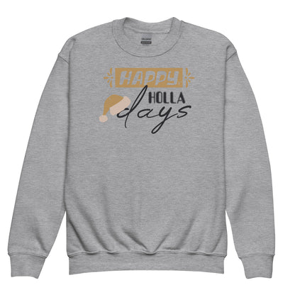 Happy Holla Days Christmas Kids Sweatshirt