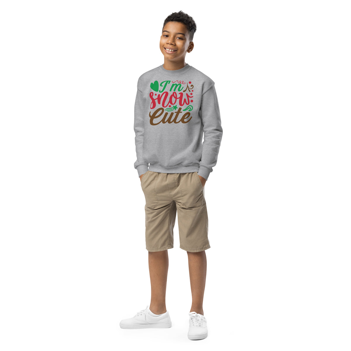 I Am Snow Cute Christmas Kids Sweatshirt