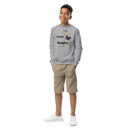 I Hope Rudolph Eats the Naughty List Christmas Kids Sweatshirt