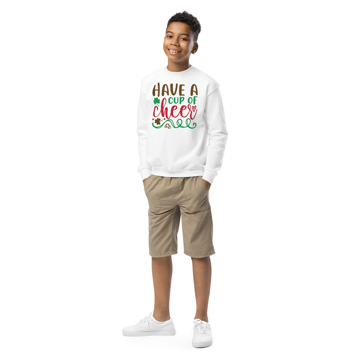Have a Cup of Cheer Christmas Kids Sweatshirt