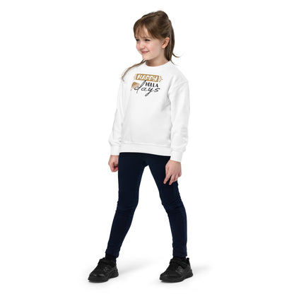 Happy Holla Days Christmas Kids Sweatshirt