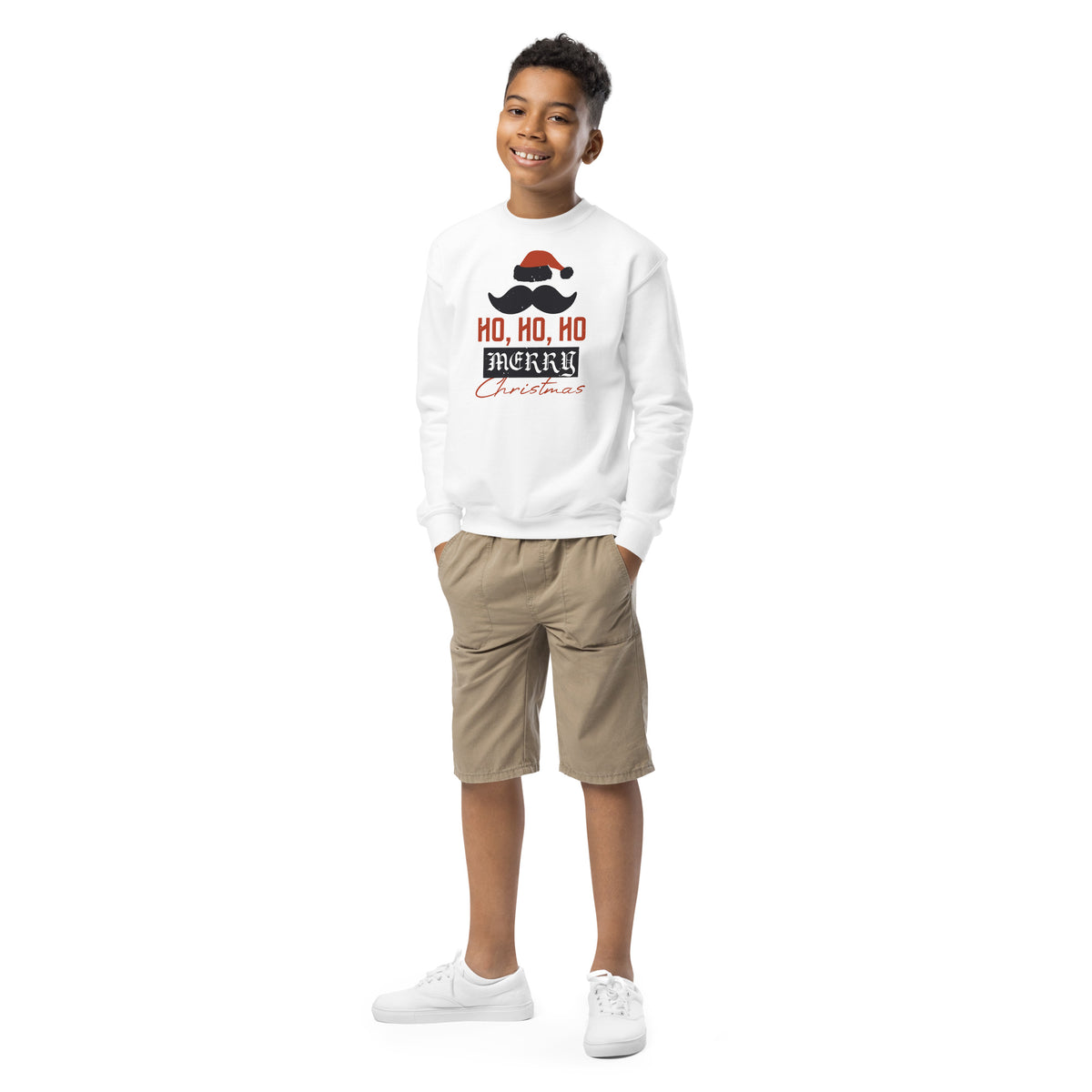 Ho Ho Ho Merry Christmas Kids Sweatshirt