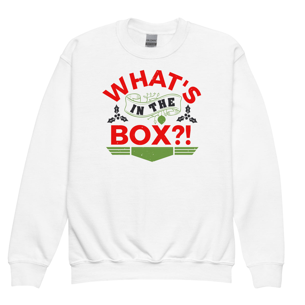 What's in the Box Christmas Kids Sweatshirt