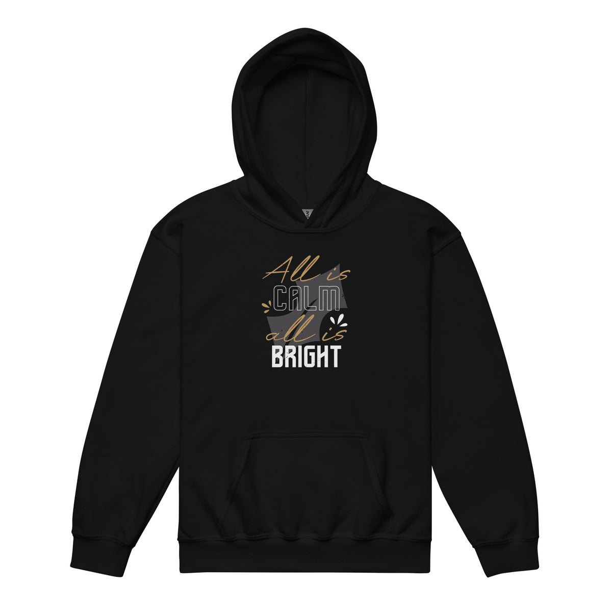 All Is Calm, All Is Bright Christmas Kids Hoodie