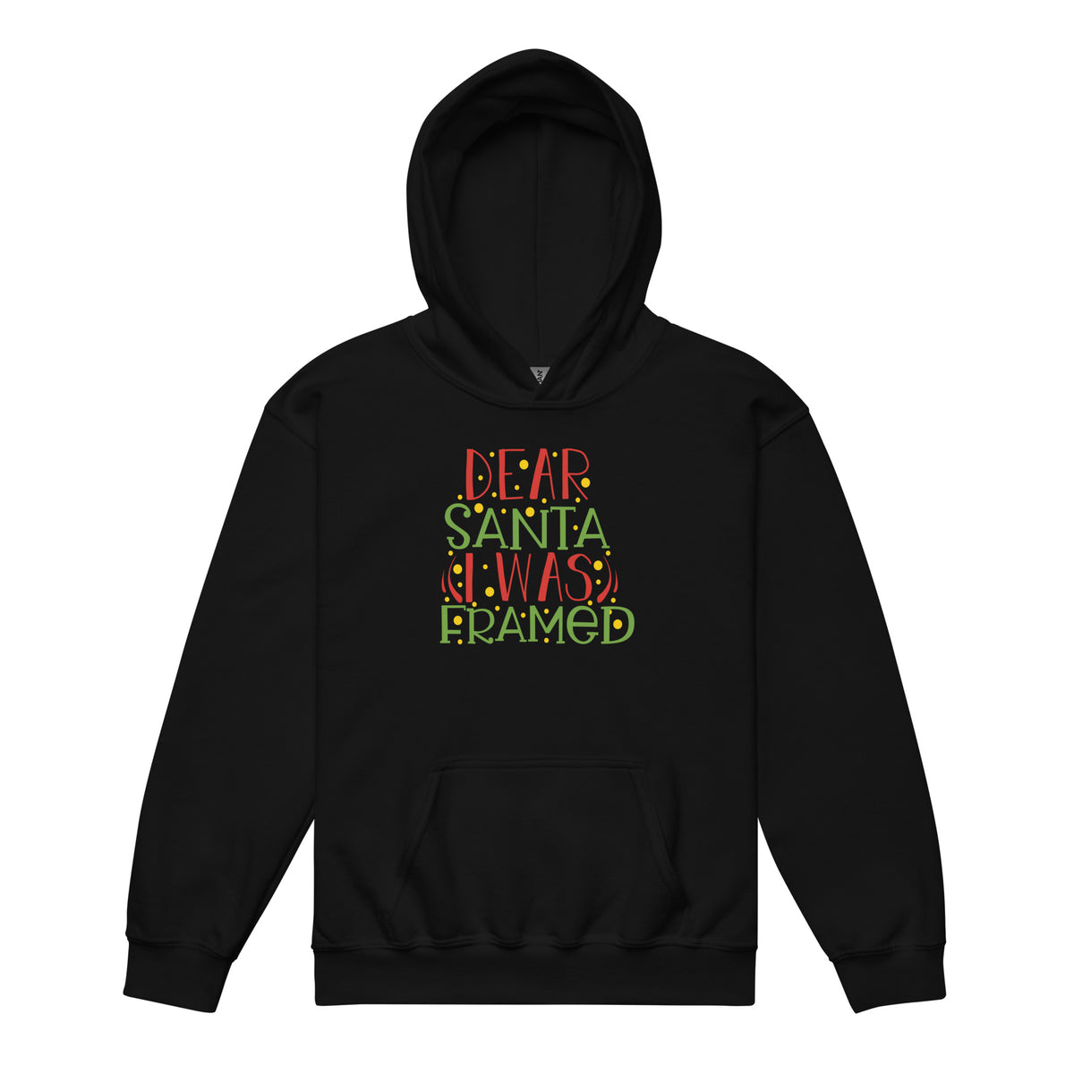 Dear Santa, I Was Framed Christmas Kids Hoodie