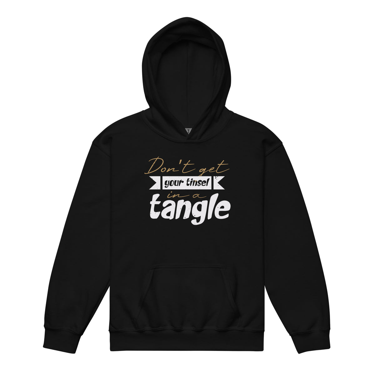 Don't Get Your Tinsel in a Tangle Christmas Kids Hoodie
