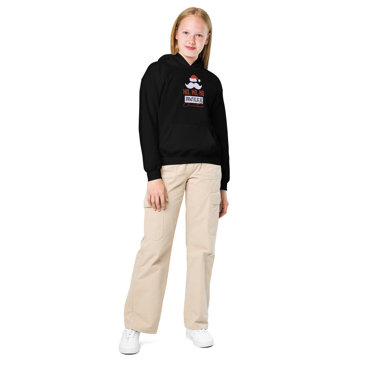 Ho Ho Ho Merry Christmas Kids Hoodie