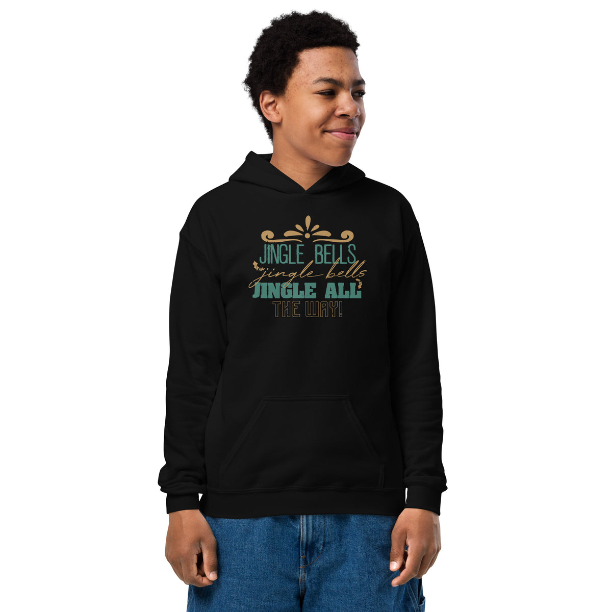 Jingle Bells, Jingle All the Way Christmas Kids Hoodie