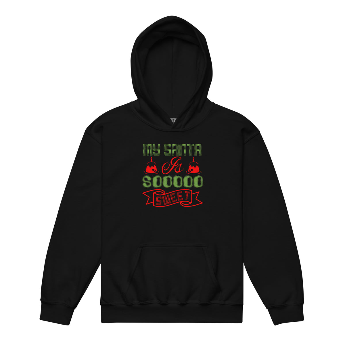 My Santa Is Soooo Sweet Christmas Kids Hoodie