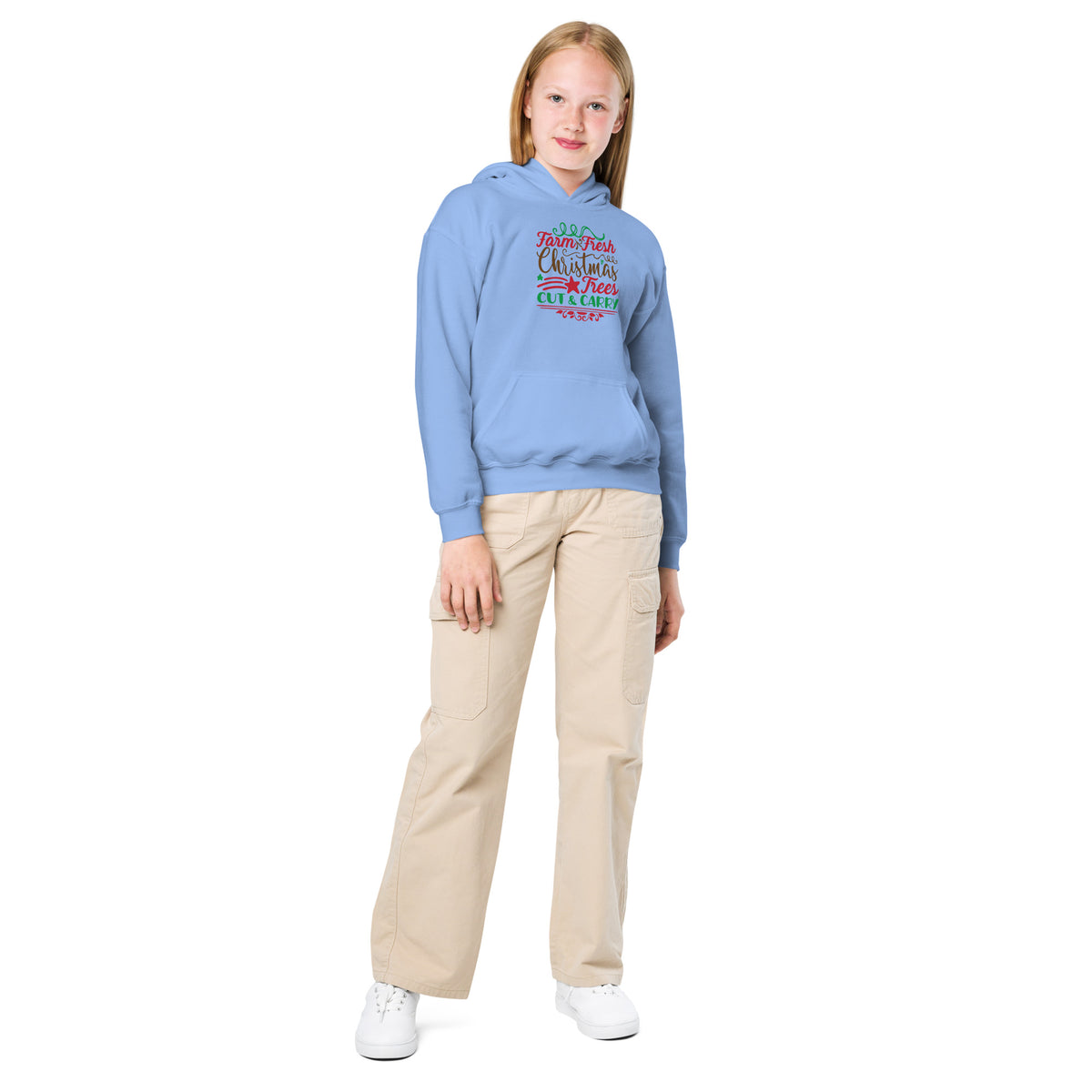 Farm Fresh Christmas Trees, Cut & Carry Kids Hoodie