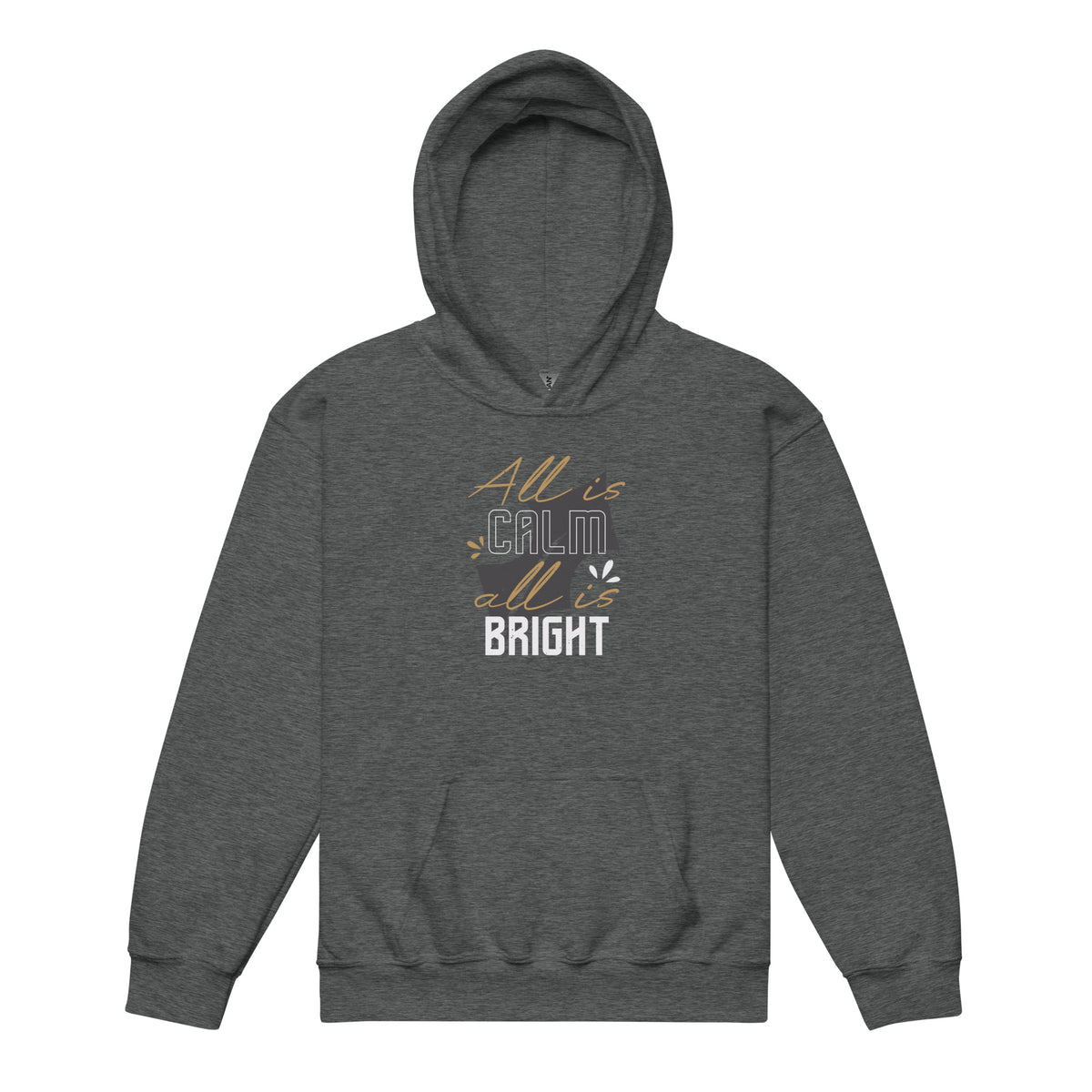 All Is Calm, All Is Bright Christmas Kids Hoodie