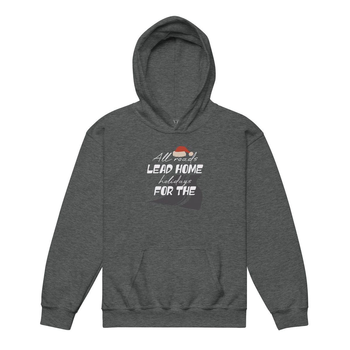 All Roads Lead Home for the Holidays Christmas Kids Hoodie