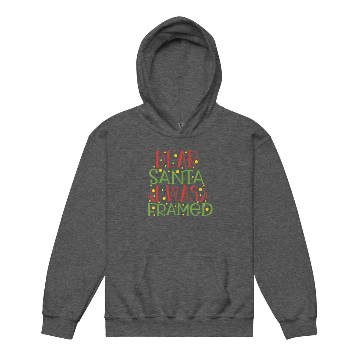 Dear Santa, I Was Framed Christmas Kids Hoodie