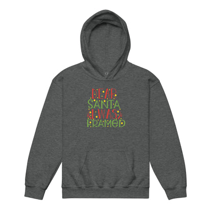 Dear Santa, I Was Framed Christmas Kids Hoodie