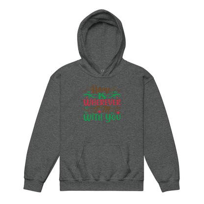 Home Is Wherever I'm with You Christmas Kids Hoodie