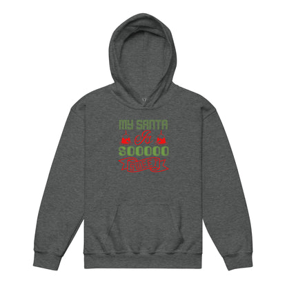 My Santa Is Soooo Sweet Christmas Kids Hoodie