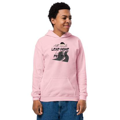 All Roads Lead Home for the Holidays Christmas Kids Hoodie