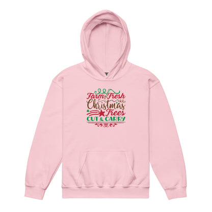 Farm Fresh Christmas Trees, Cut & Carry Kids Hoodie