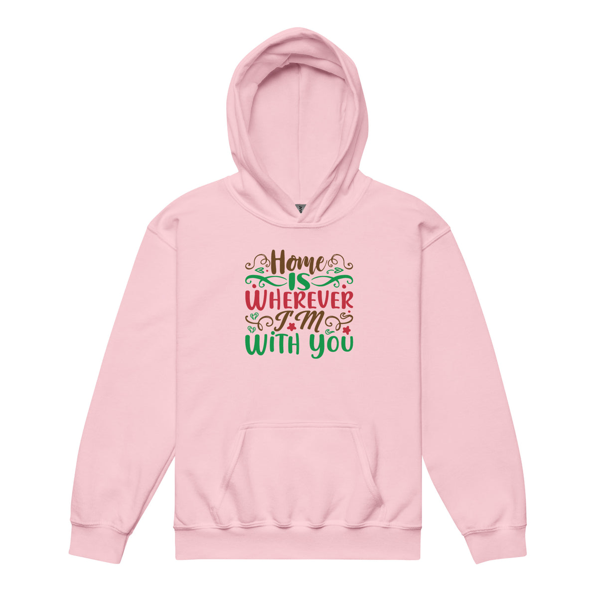 Home Is Wherever I'm with You Christmas Kids Hoodie
