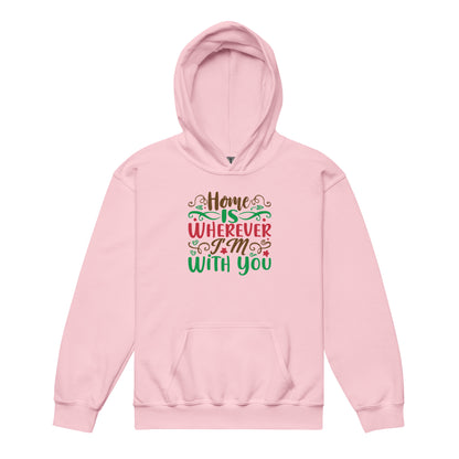 Home Is Wherever I'm with You Christmas Kids Hoodie