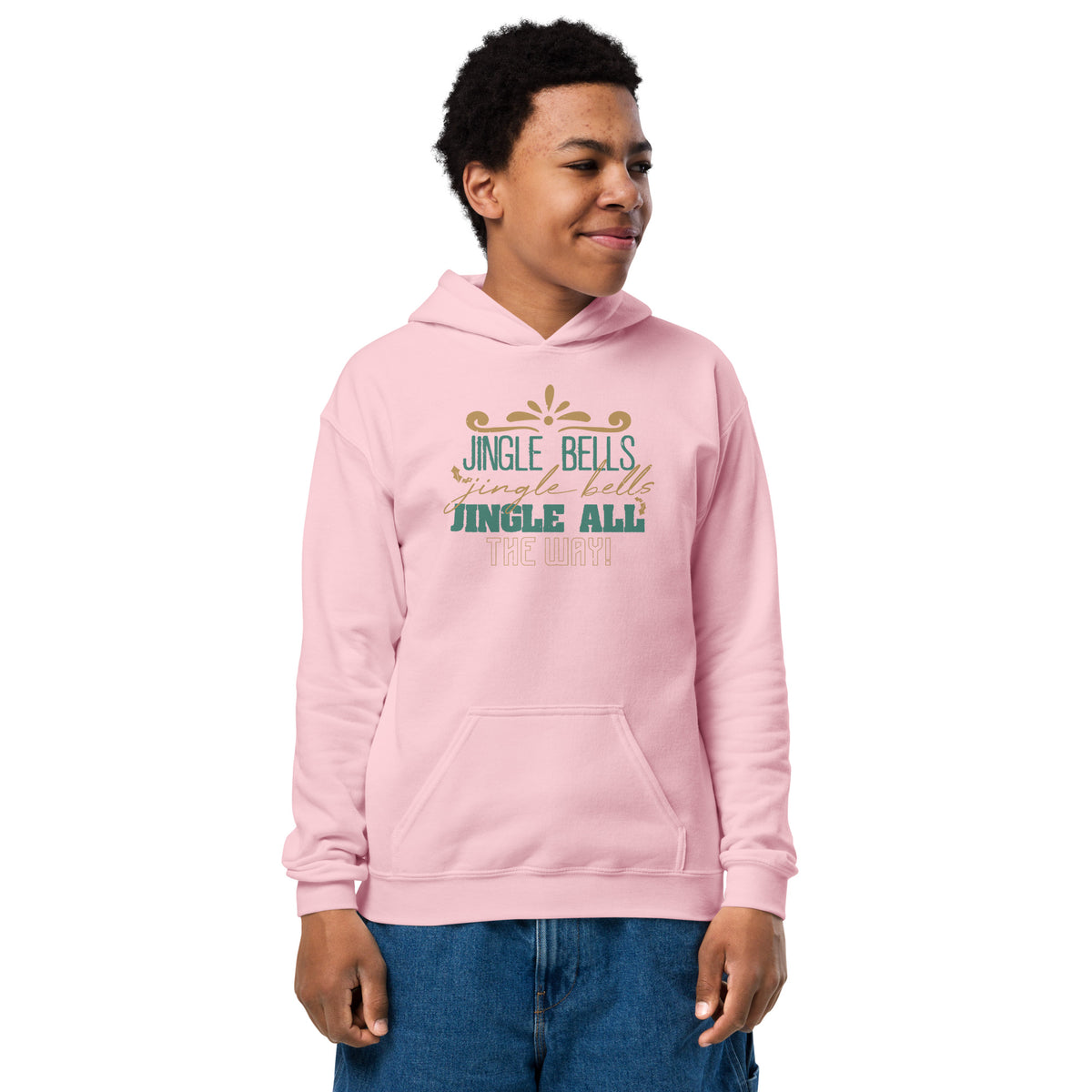 Jingle Bells, Jingle All the Way Christmas Kids Hoodie