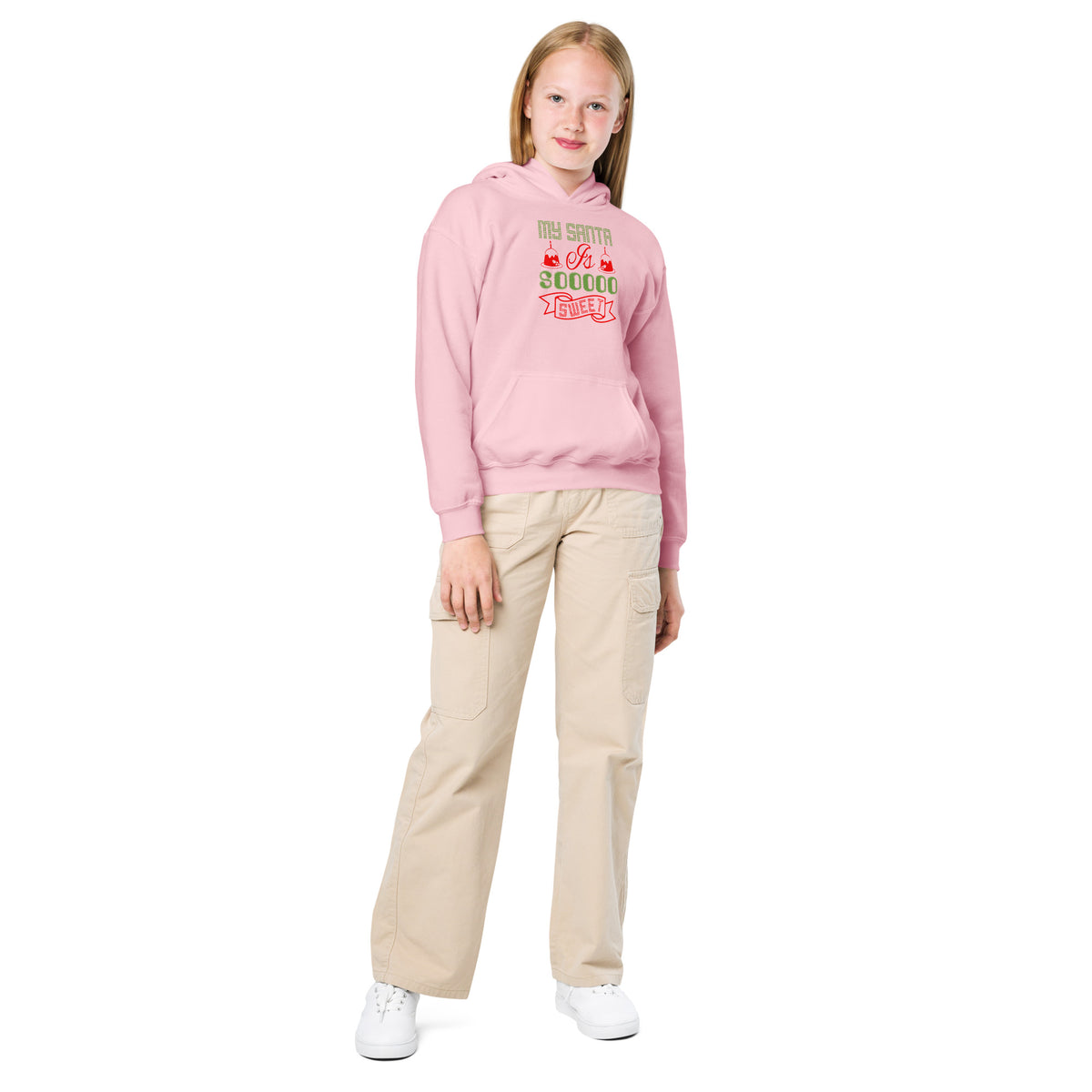My Santa Is Soooo Sweet Christmas Kids Hoodie