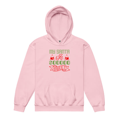 My Santa Is Soooo Sweet Christmas Kids Hoodie
