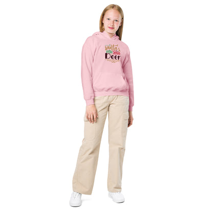 Santa's Little Reindeer Christmas Kids Hoodie