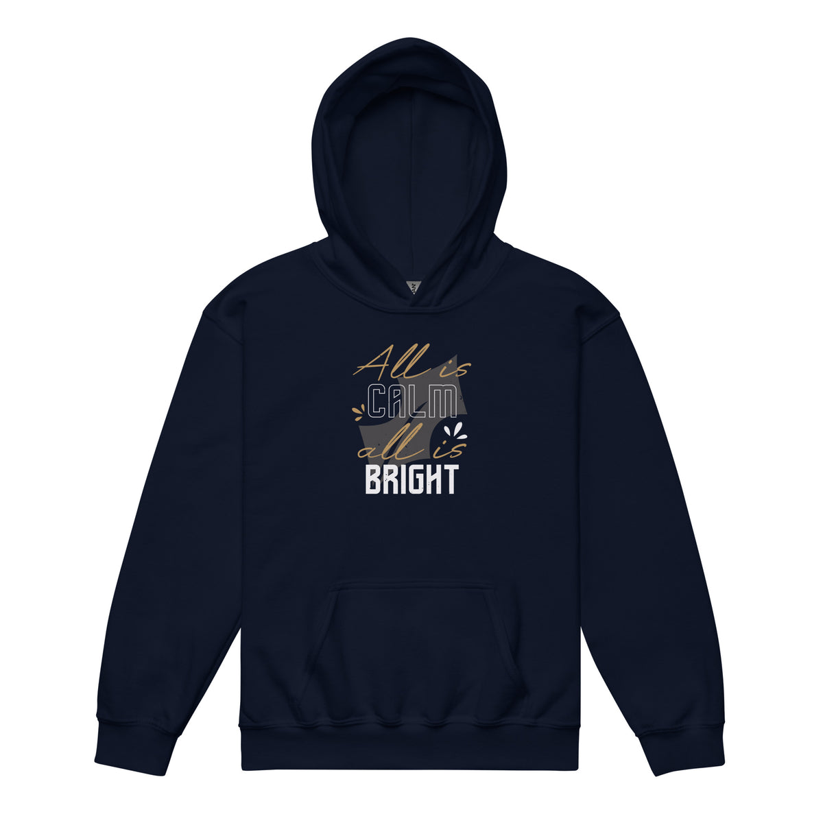 All Is Calm, All Is Bright Christmas Kids Hoodie