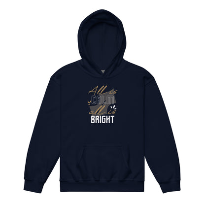 All Is Calm, All Is Bright Christmas Kids Hoodie
