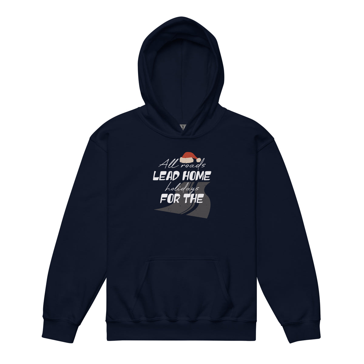 All Roads Lead Home for the Holidays Christmas Kids Hoodie