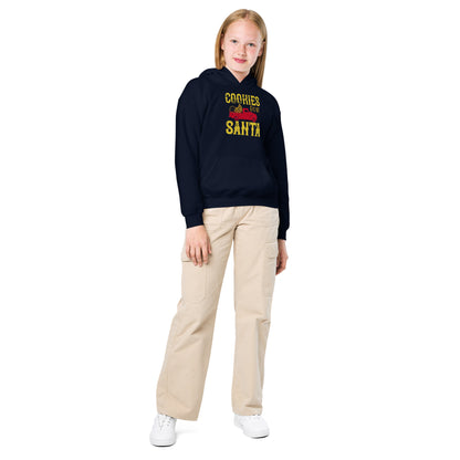 Cookies for Santa Christmas Kids Hoodie