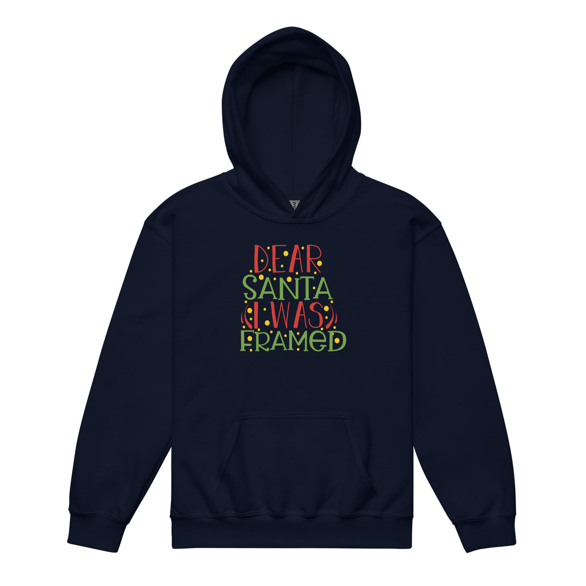 Dear Santa, I Was Framed Christmas Kids Hoodie