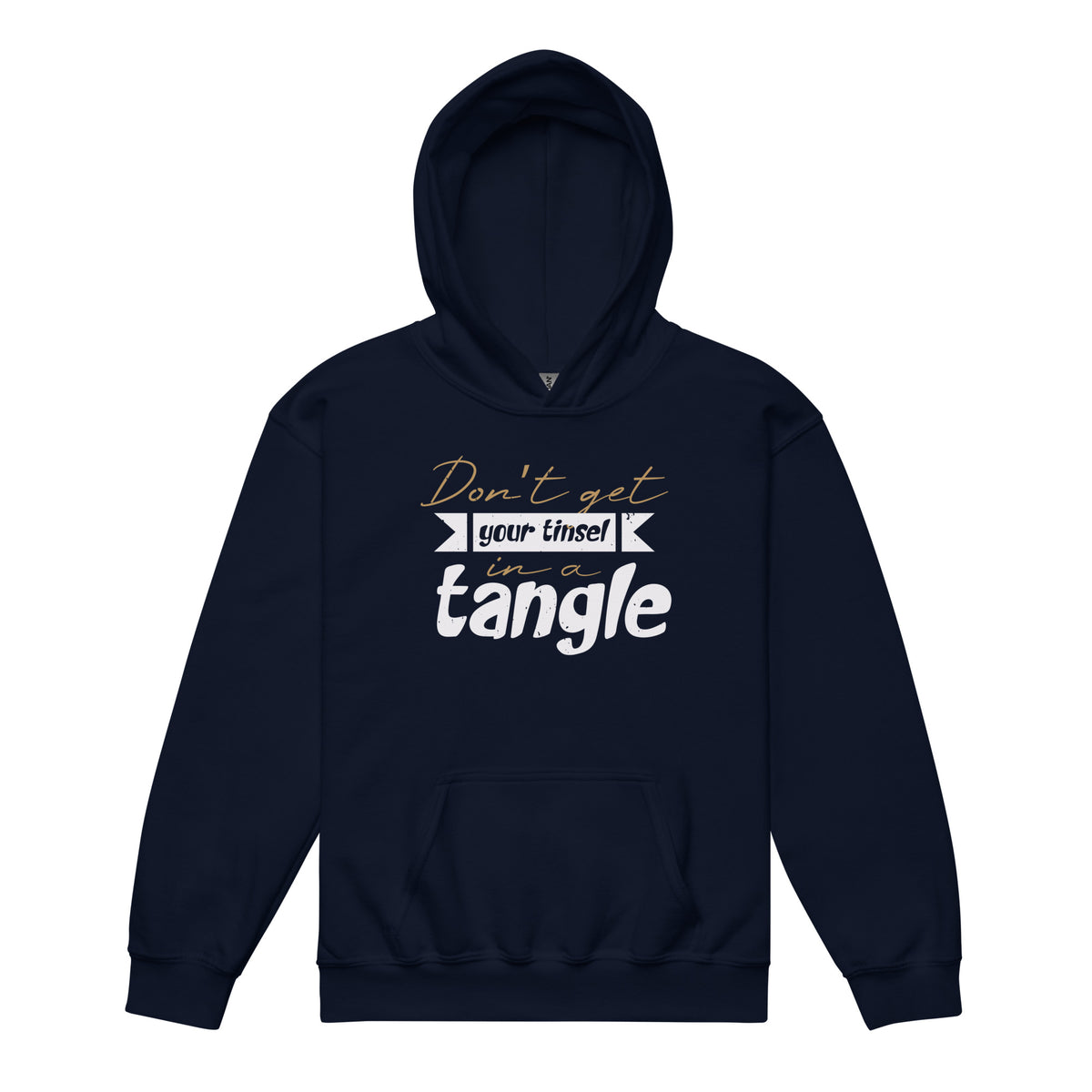 Don't Get Your Tinsel in a Tangle Christmas Kids Hoodie