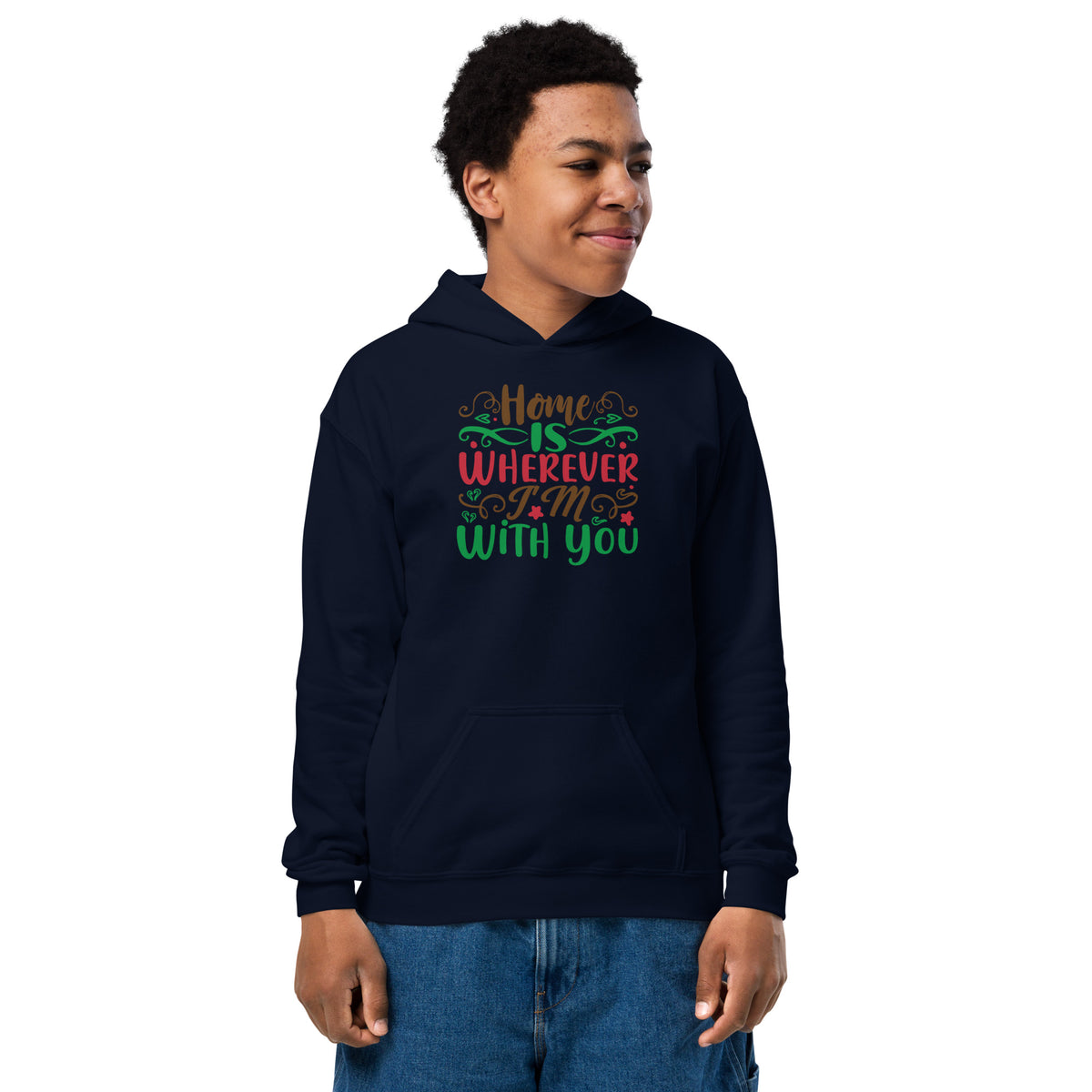 Home Is Wherever I'm with You Christmas Kids Hoodie