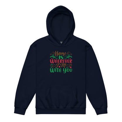 Home Is Wherever I'm with You Christmas Kids Hoodie