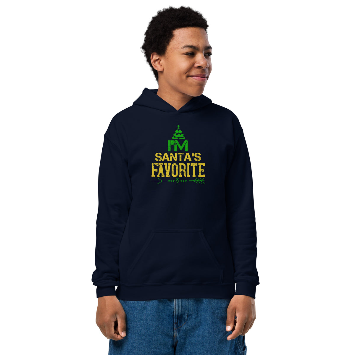 I'm Santa's Favorite Christmas Kids Hoodie