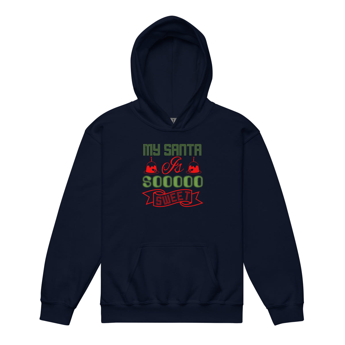 My Santa Is Soooo Sweet Christmas Kids Hoodie