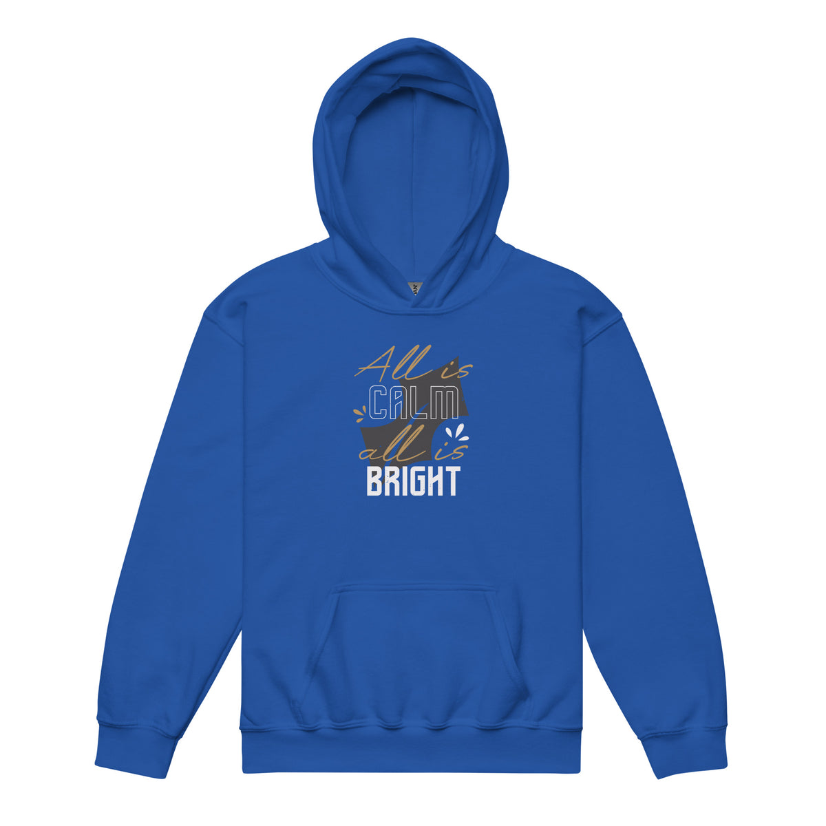 All Is Calm, All Is Bright Christmas Kids Hoodie