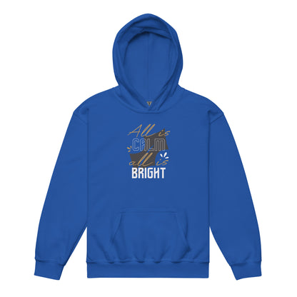 All Is Calm, All Is Bright Christmas Kids Hoodie