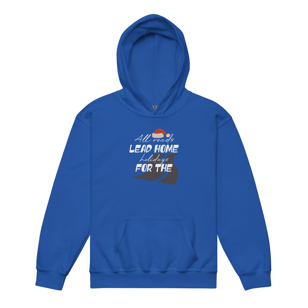 All Roads Lead Home for the Holidays Christmas Kids Hoodie
