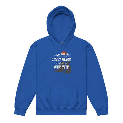 All Roads Lead Home for the Holidays Christmas Kids Hoodie